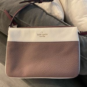 Kate Spade brown/white crossbody bag, new without tags!